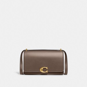 Coach Bandit Brass Schoudertassen Dames Donkergrijs | NL_CH98967