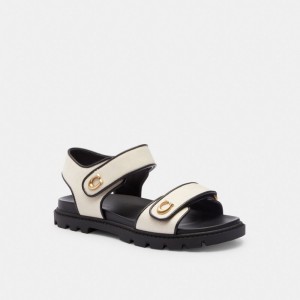 Coach Brynn Chalk Sandalen Dames Zwart | NL_CH31448