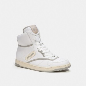 Coach C202 High Top Optic Sneakers Heren Wit | NL_CH65403