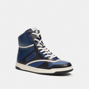 Coach C202 High Top Sneakers Heren Diepblauw | NL_CH25180