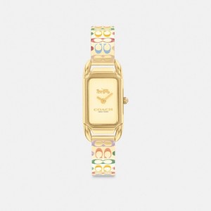 Coach Cadie 17.5 Mm X 28.5 Mm Rainbow Horloge Dames Goud | NL_CH18556