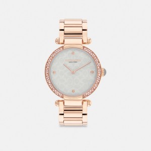 Coach Cary 34 Mm Horloge Dames Roze Goud | NL_CH25961