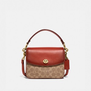 Coach Cassie 19 In Signature Canvas Pvc Crossbodytassen Dames Bruin | NL_CH27483