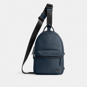 Coach Charter Pack Denim Crossbodytassen Heren Donkerblauw | NL_CH49889