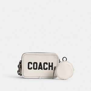 Coach Charter With Graphic Polished Pebble Leather Crossbodytassen Heren Gekleurd | NL_CH78791