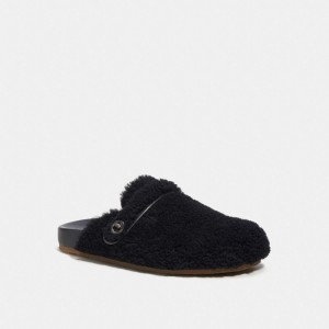 Coach Clog In Shearling Sandalen Heren Zwart | NL_CH36449