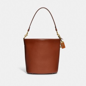 Coach Dakota Bucket Glovetanned Leather Schoudertassen Dames Bruin | NL_CH53729