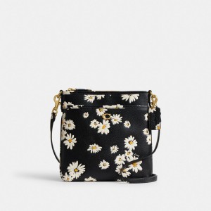 Coach Kitt Messenger With Floral Print Brass Crossbodytassen Dames Gekleurd | NL_CH94536