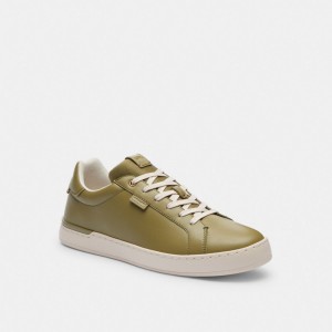 Coach Lowline Low Top Moss Sneakers Heren Olijfgroen | NL_CH31087