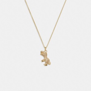 Coach Pavé Rexy Ketting Dames Goud | NL_CH25365