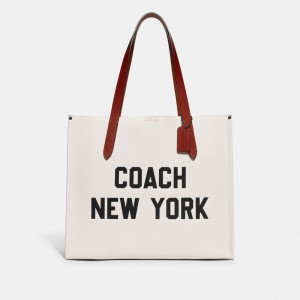 Coach Relay With Graphic Polished Pebble Leather Tote Dames Gekleurd | NL_CH32353