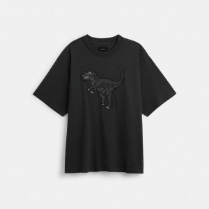 Coach Rexy T-shirts Heren Zwart | NL_CH28631