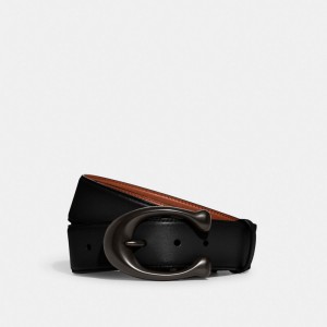 Coach Signature Buckle Cut To Size Reversible Belt 38 Mm Riemen Heren Zwart | NL_CH69898