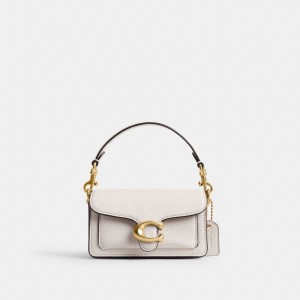 Coach Tabby 12 Polished Pebble Leather Crossbodytassen Dames Wit | NL_CH58600