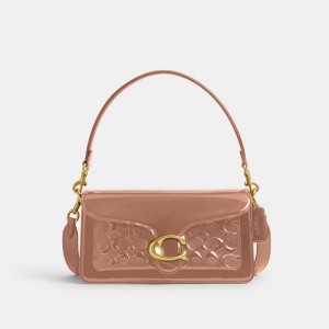 Coach Tabby 26 In Signature Leather Patent Leather Schoudertassen Dames Bruin | NL_CH95601