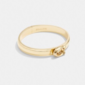 Coach Tabby Hinged Bangle Armbanden Dames Goud | NL_CH38875