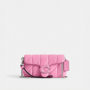 Coach Tabby Wristlet With Pillow Quilting Crossbodytassen Dames Zilver Roze | NL_CH63733