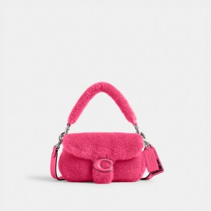 Coach The Lil Nas X Drop Tabby 18 In Shearling Schoudertassen Dames Roze | NL_CH97412