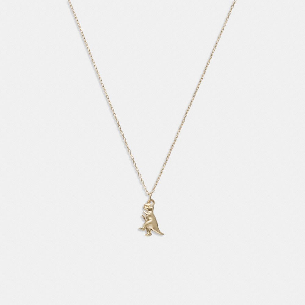 Coach 14 K Rexy Pendant Ketting Dames Goud | NL_CH71258