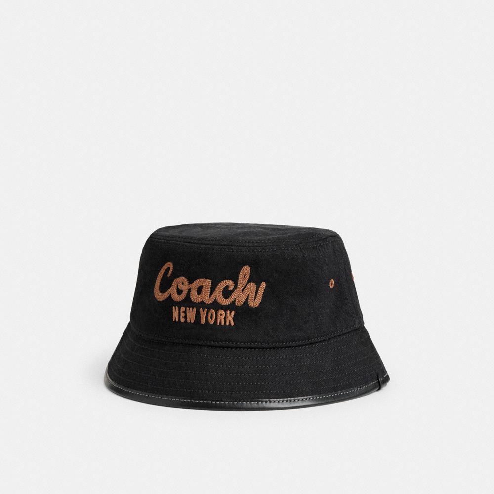 Coach 1941 Embroidered Denim Bucket Hoeden Dames Blauw Zwart | NL_CH41880