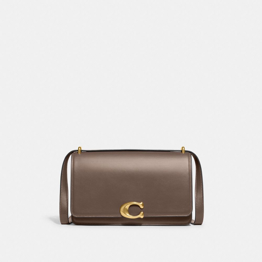 Coach Bandit Brass Schoudertassen Dames Donkergrijs | NL_CH98967