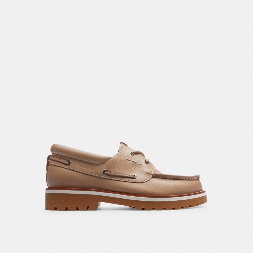 Coach Benson Boat Shoe Taupe Bootschoenen Heren Grijs Bruin | NL_CH24526