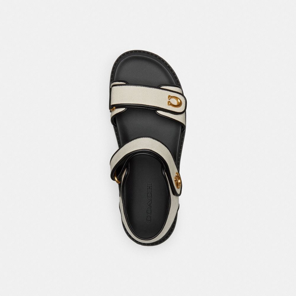 Coach Brynn Chalk Sandalen Dames Zwart | NL_CH31448