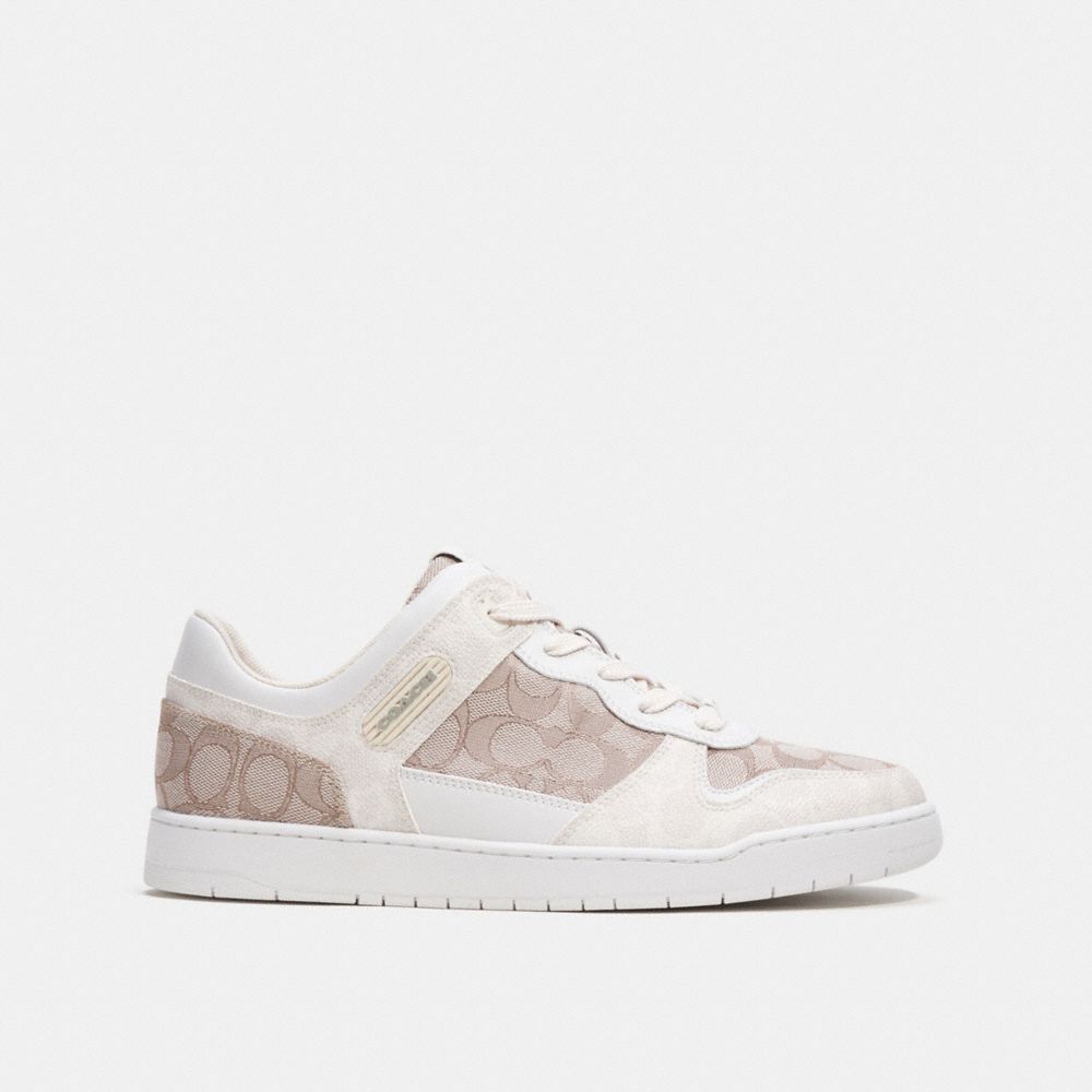 Coach C201 In Signature Jacquard Chalk Sneakers Heren Grijs | NL_CH48151