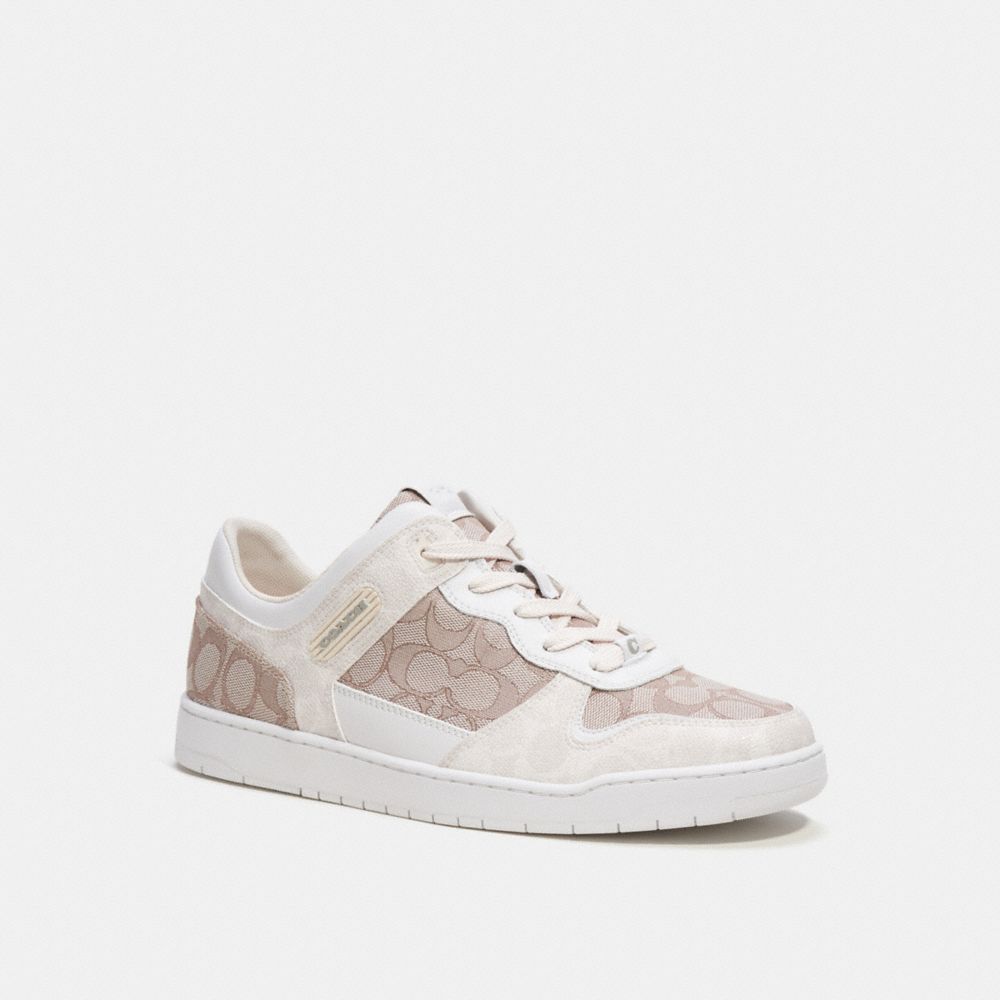 Coach C201 In Signature Jacquard Chalk Sneakers Heren Grijs | NL_CH48151