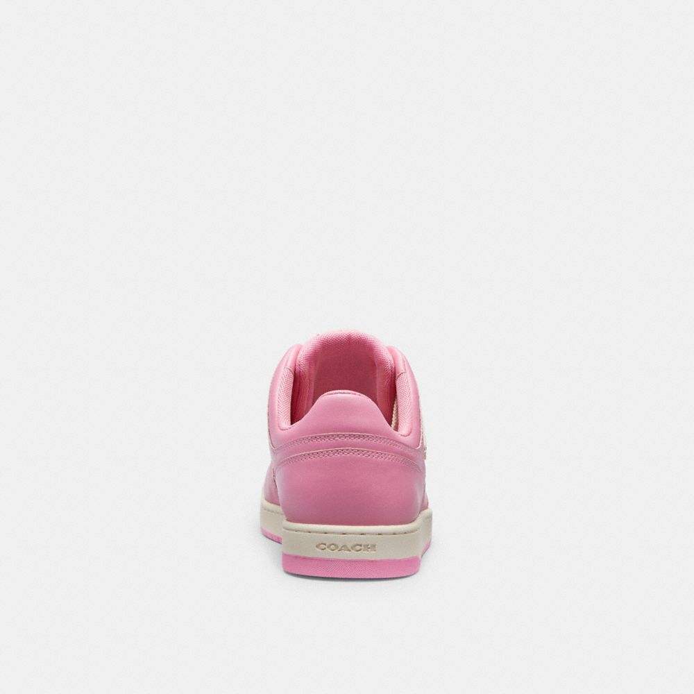 Coach C201 Low Top In Signature Canvas Vivid Sneakers Dames Roze | NL_CH18426