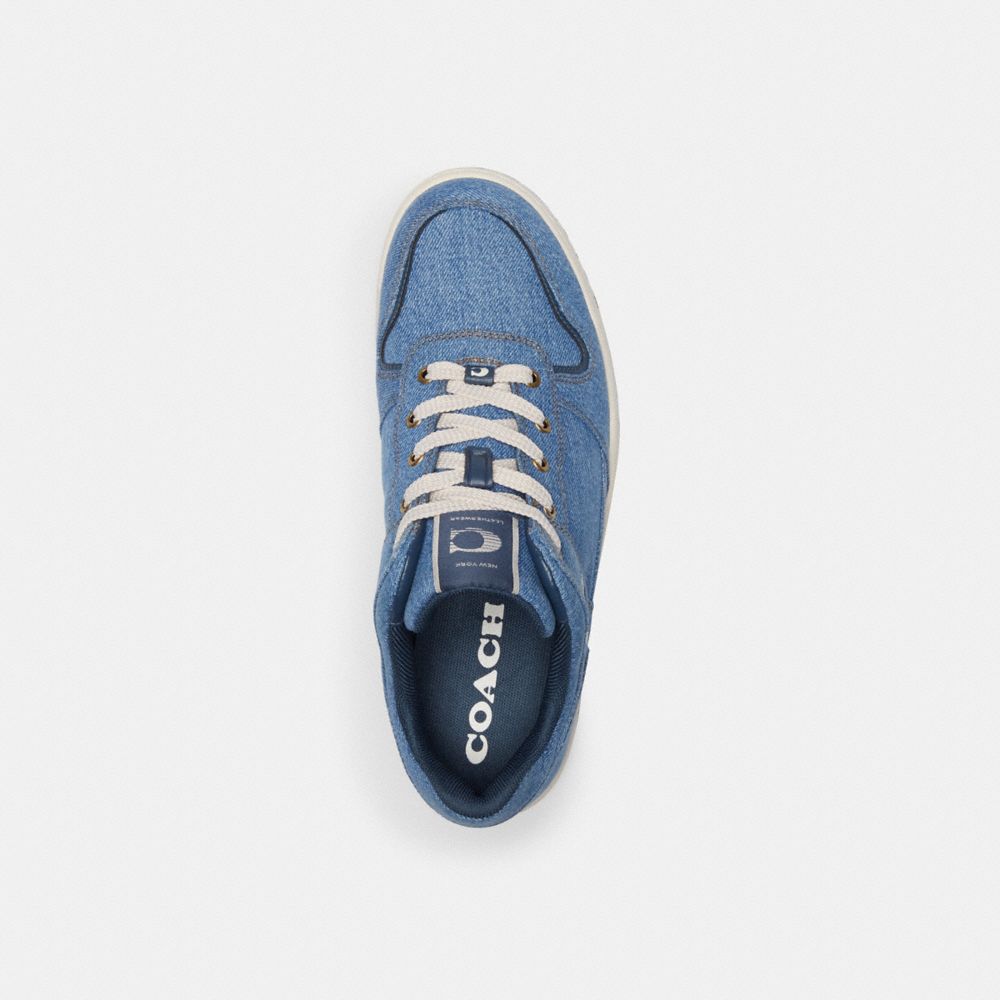 Coach C201 Low Top Indigo Denim Sneakers Dames Indigo Blauw | NL_CH50109