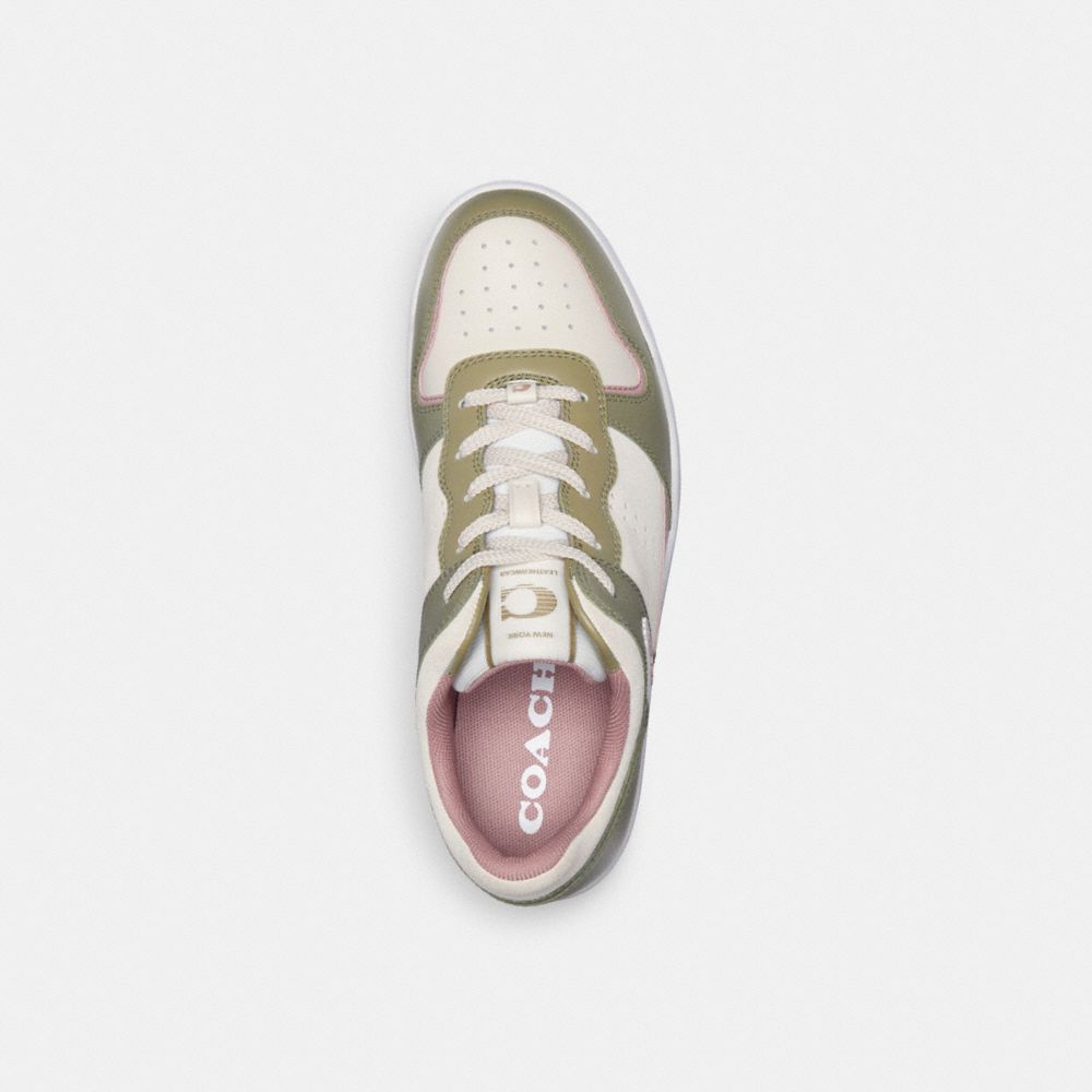 Coach C201 Low Top Moss Sneakers Dames Lichtroze | NL_CH61472