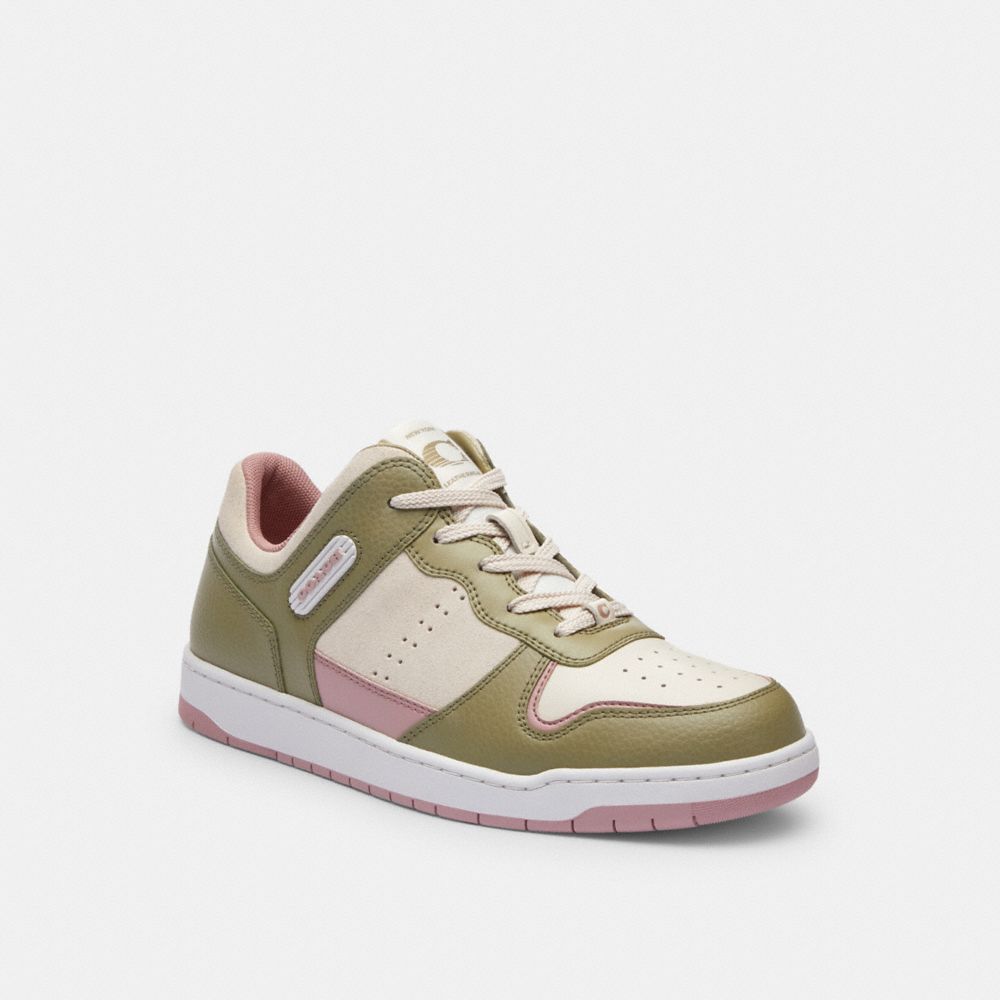 Coach C201 Low Top Moss Sneakers Dames Lichtroze | NL_CH61472