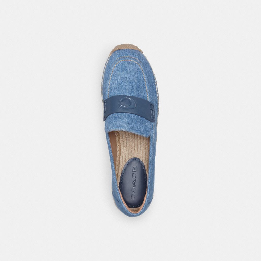 Coach Camilla Indigo Denim Espadrilles Dames Indigo Blauw | NL_CH70811