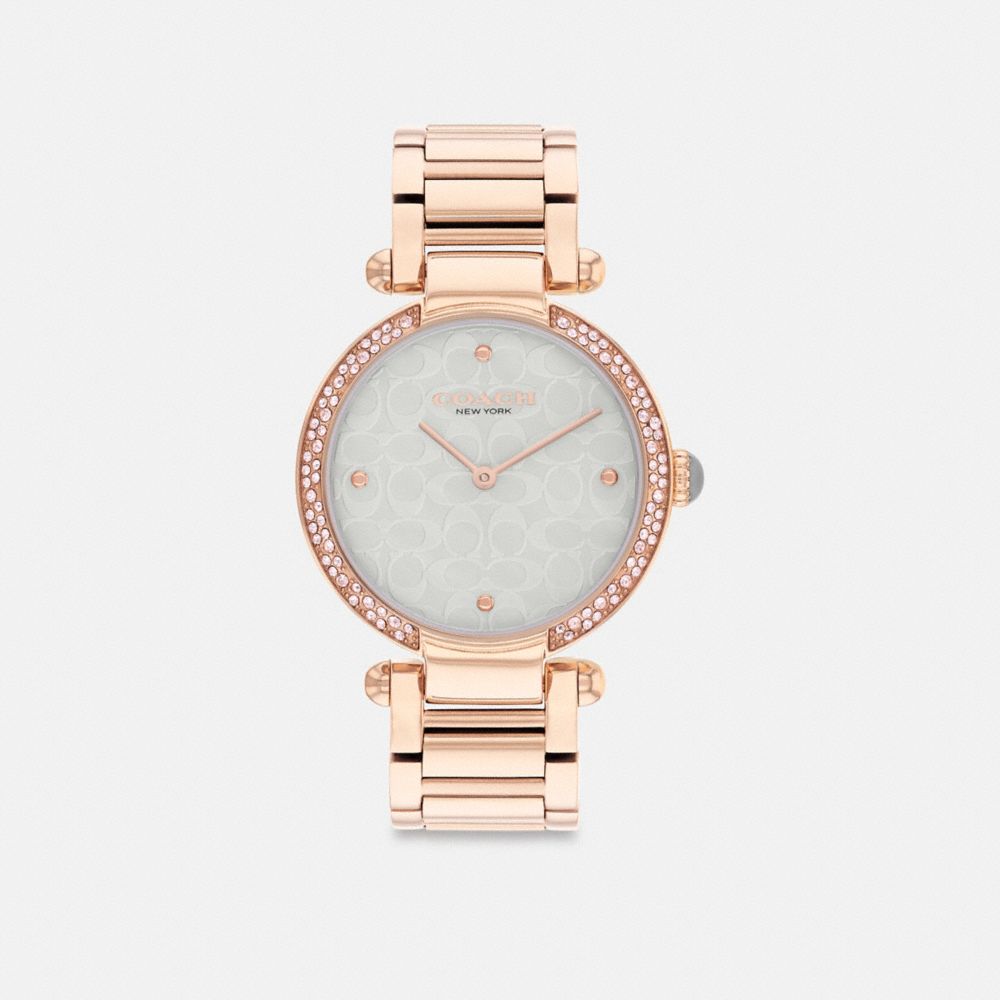 Coach Cary 34 Mm Horloge Dames Roze Goud | NL_CH25961