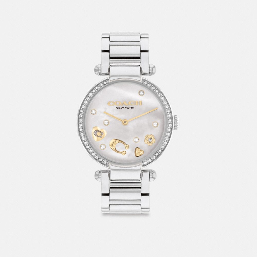 Coach Cary 34 Mm Stainless Steel Horloge Dames Grijs | NL_CH17022