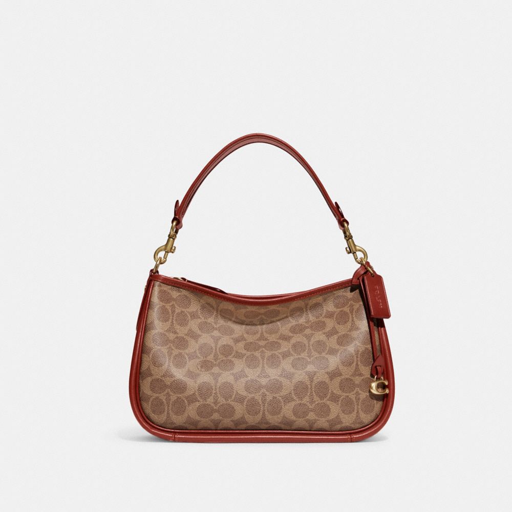 Coach Cary In Signature Crossbodytassen Dames Bruin Rood | NL_CH10585