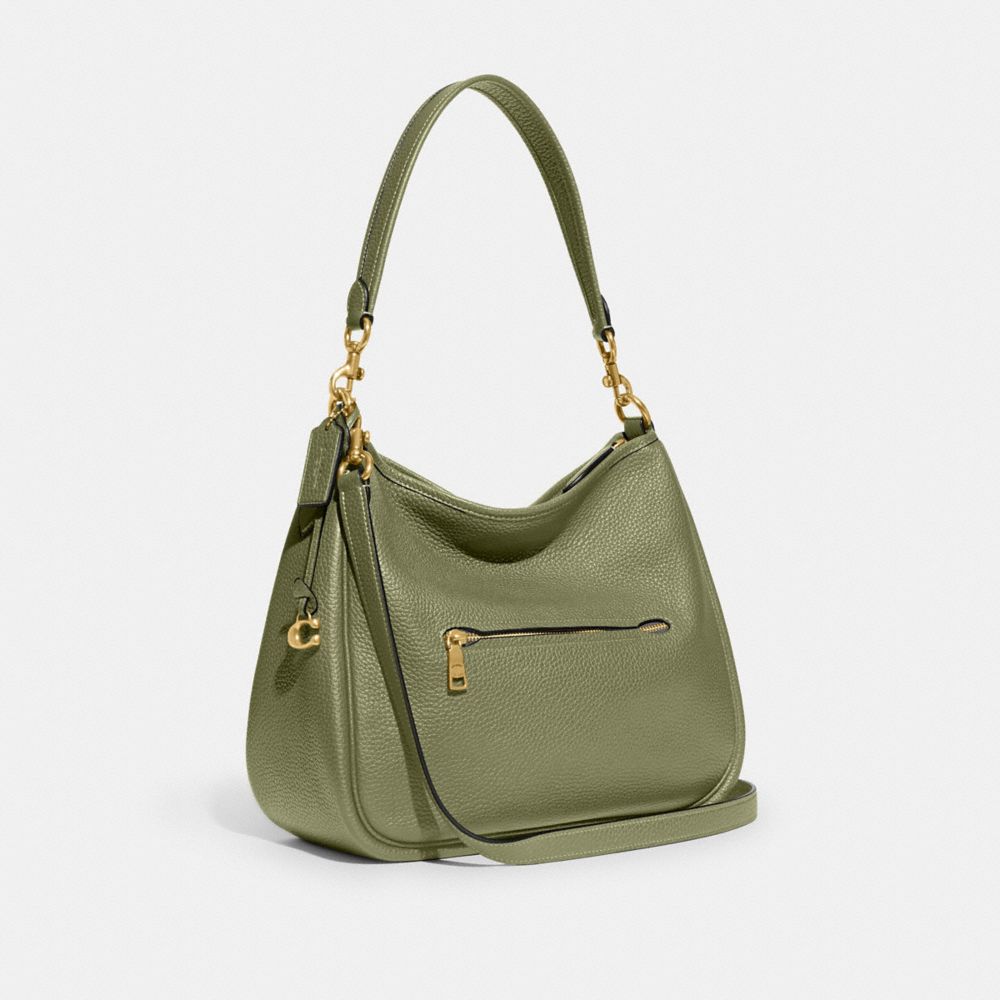 Coach Cary Pebble Leather Schoudertassen Dames Groen | NL_CH62203