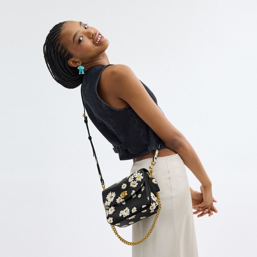 Coach Cassie 19 With Floral Print Brass Crossbodytassen Dames Gekleurd | NL_CH14487