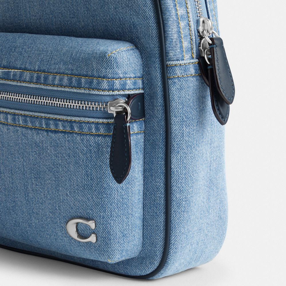 Coach Charter Pack Indigo Denim Crossbodytassen Heren Indigo Blauw | NL_CH31525