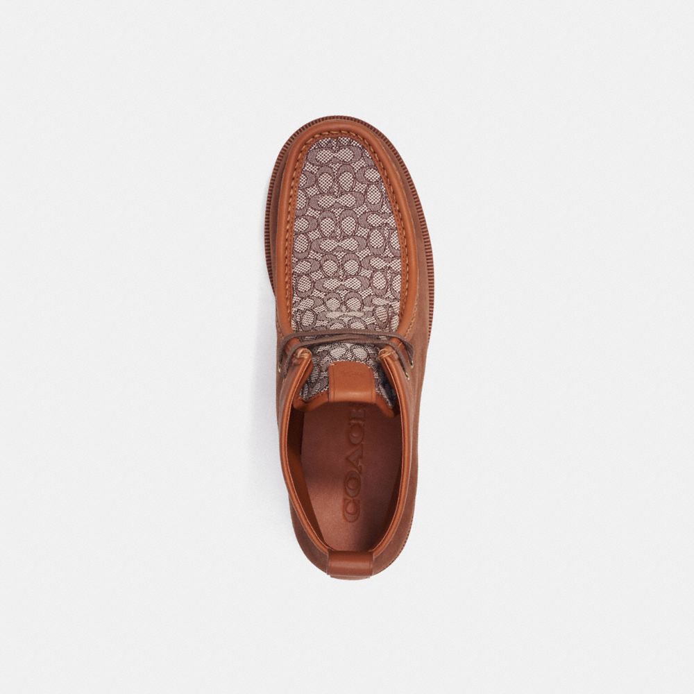 Coach Chukka In Micro Signature Jacquard Laarzen Heren Bruin | NL_CH83422