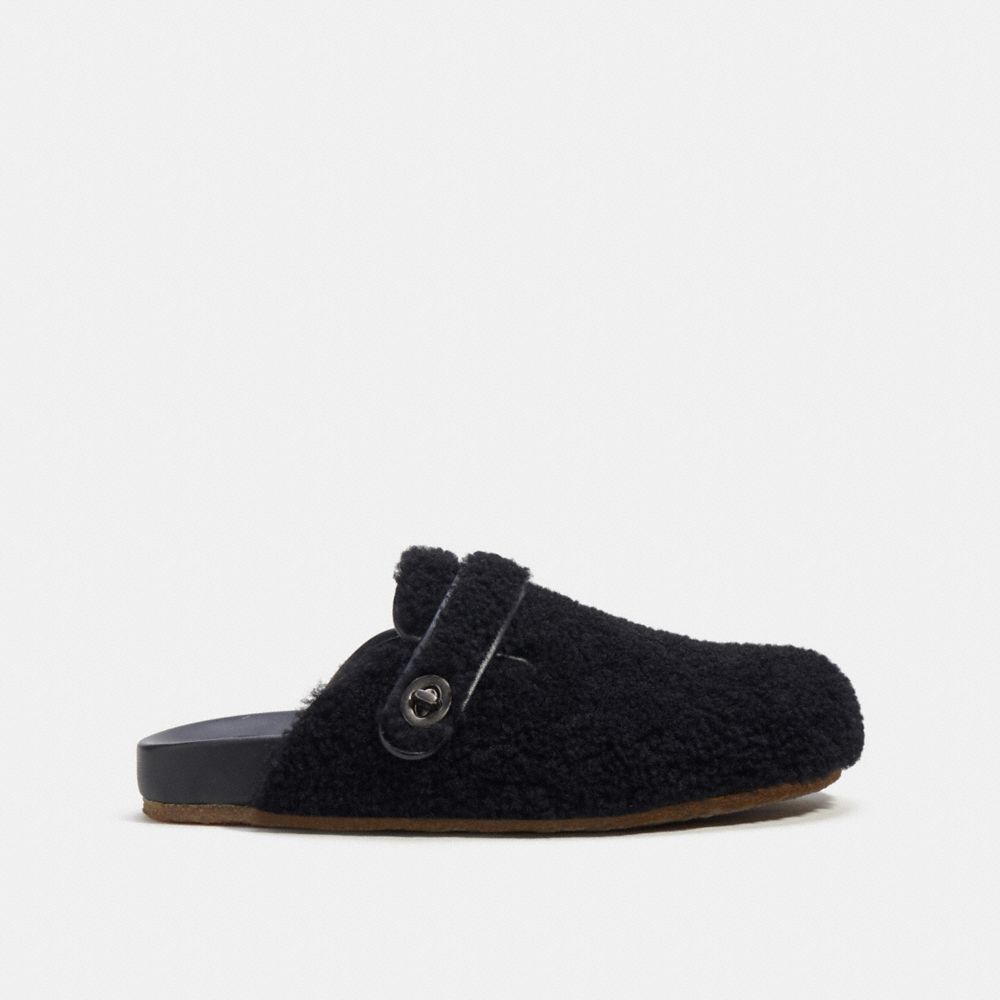 Coach Clog In Shearling Sandalen Heren Zwart | NL_CH36449