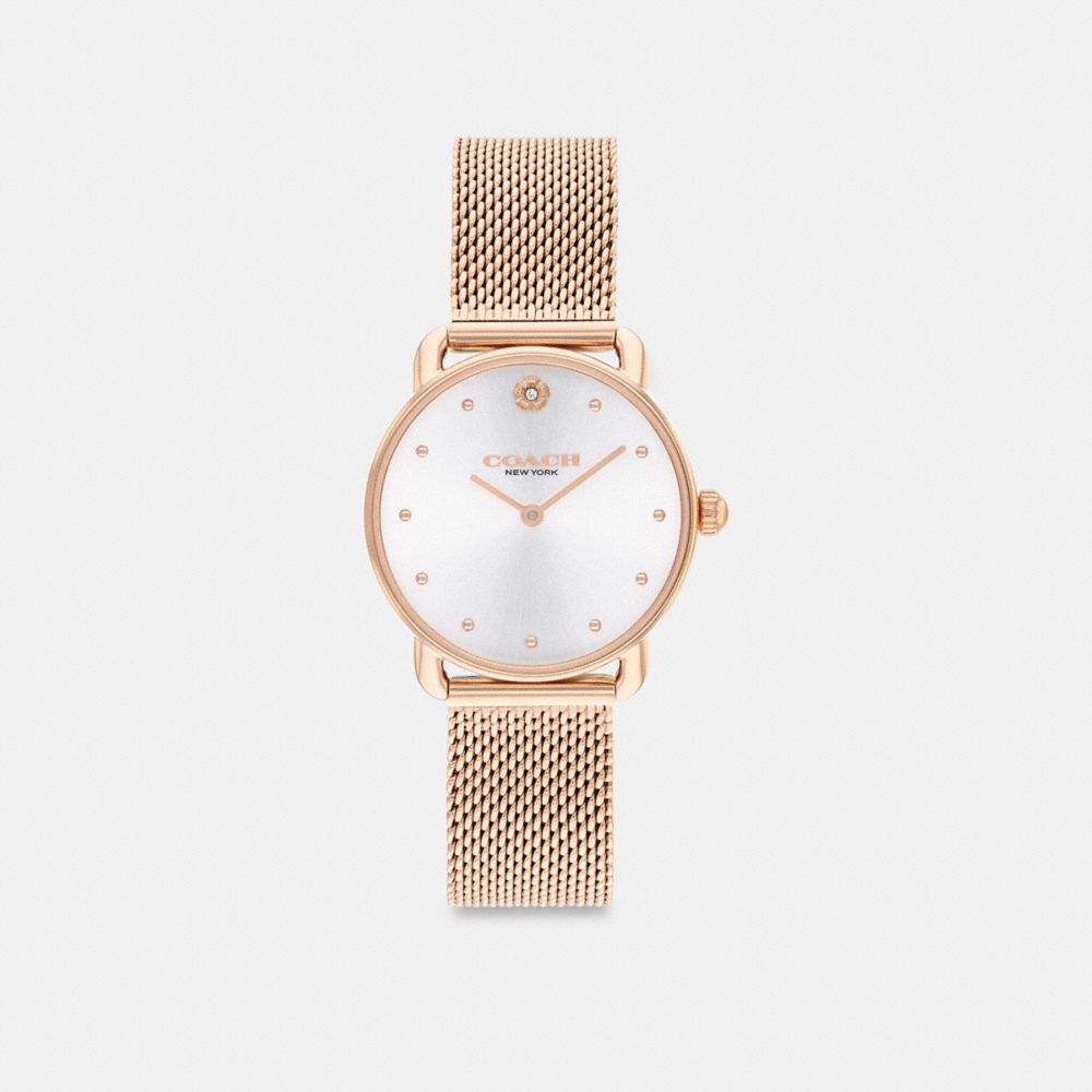 Coach Elliot 28 Mm Horloge Dames Roze Goud | NL_CH81797