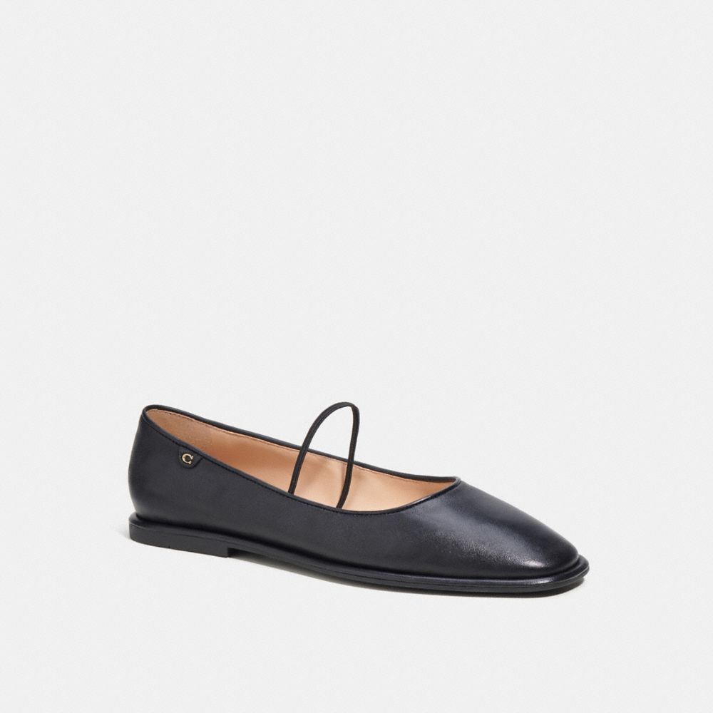 Coach Emilia Mary Jane Leather Loafers Dames Zwart | NL_CH96912