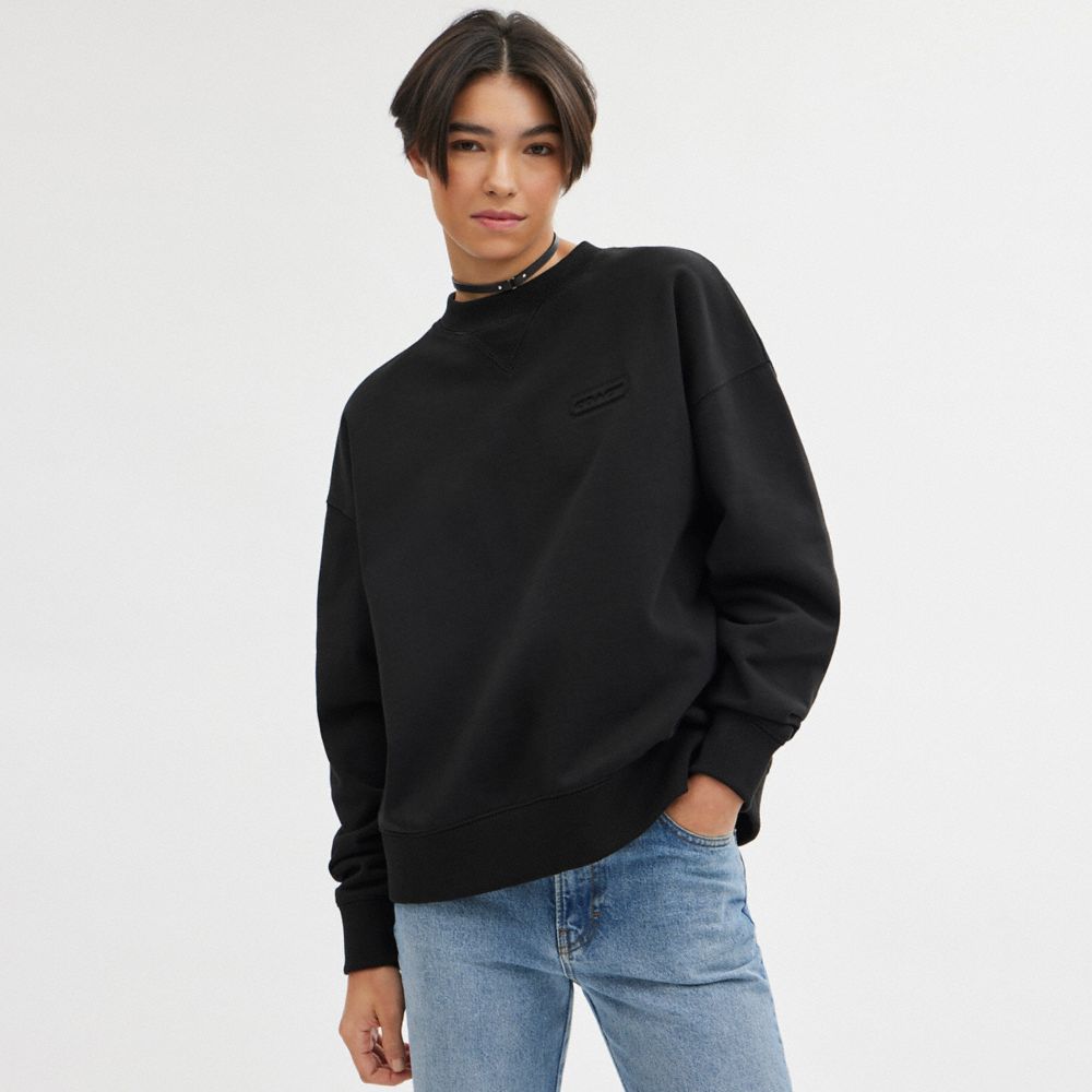 Coach Essential Crewneck T-shirts Heren Zwart | NL_CH52153