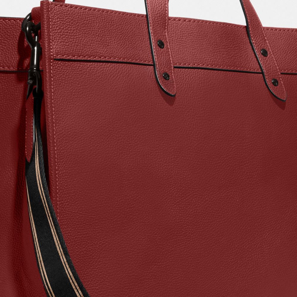 Coach Field 40 With Badge Tote Dames Rood | NL_CH65237