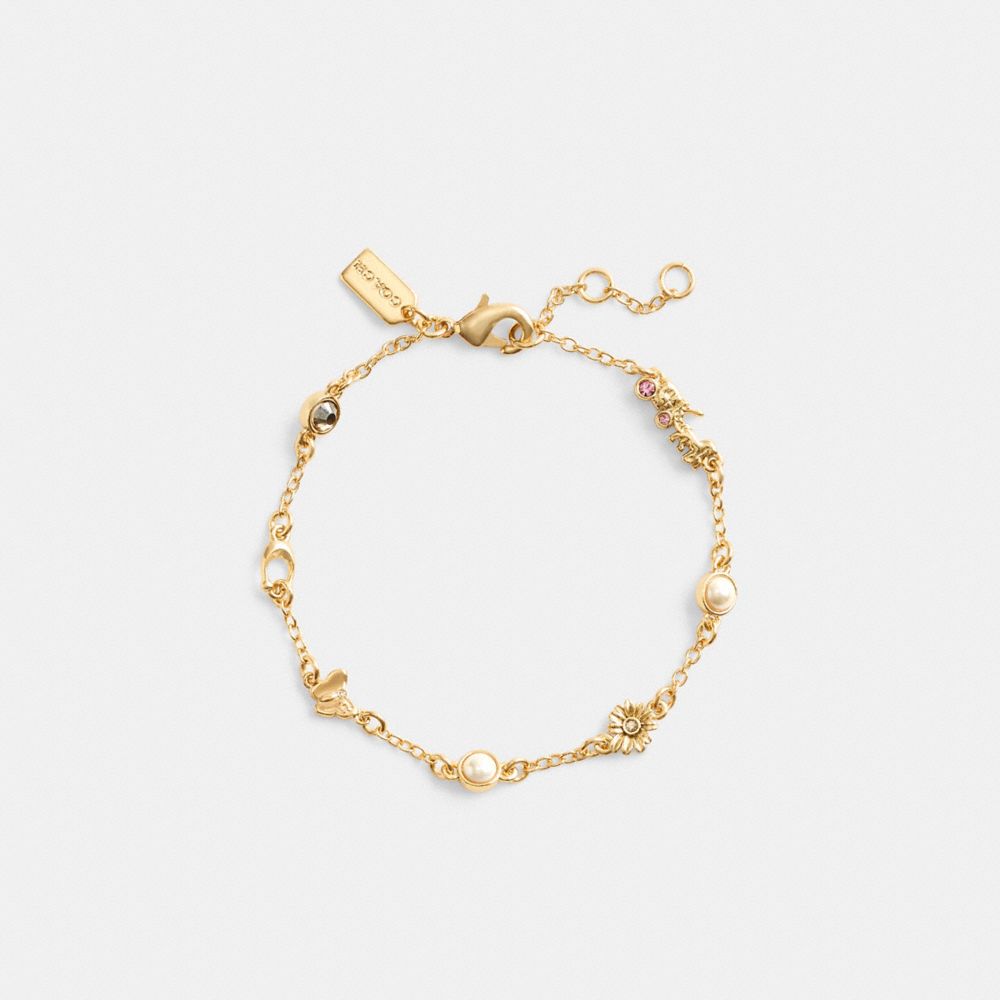 Coach Garden Charms Armbanden Dames Goud | NL_CH93259