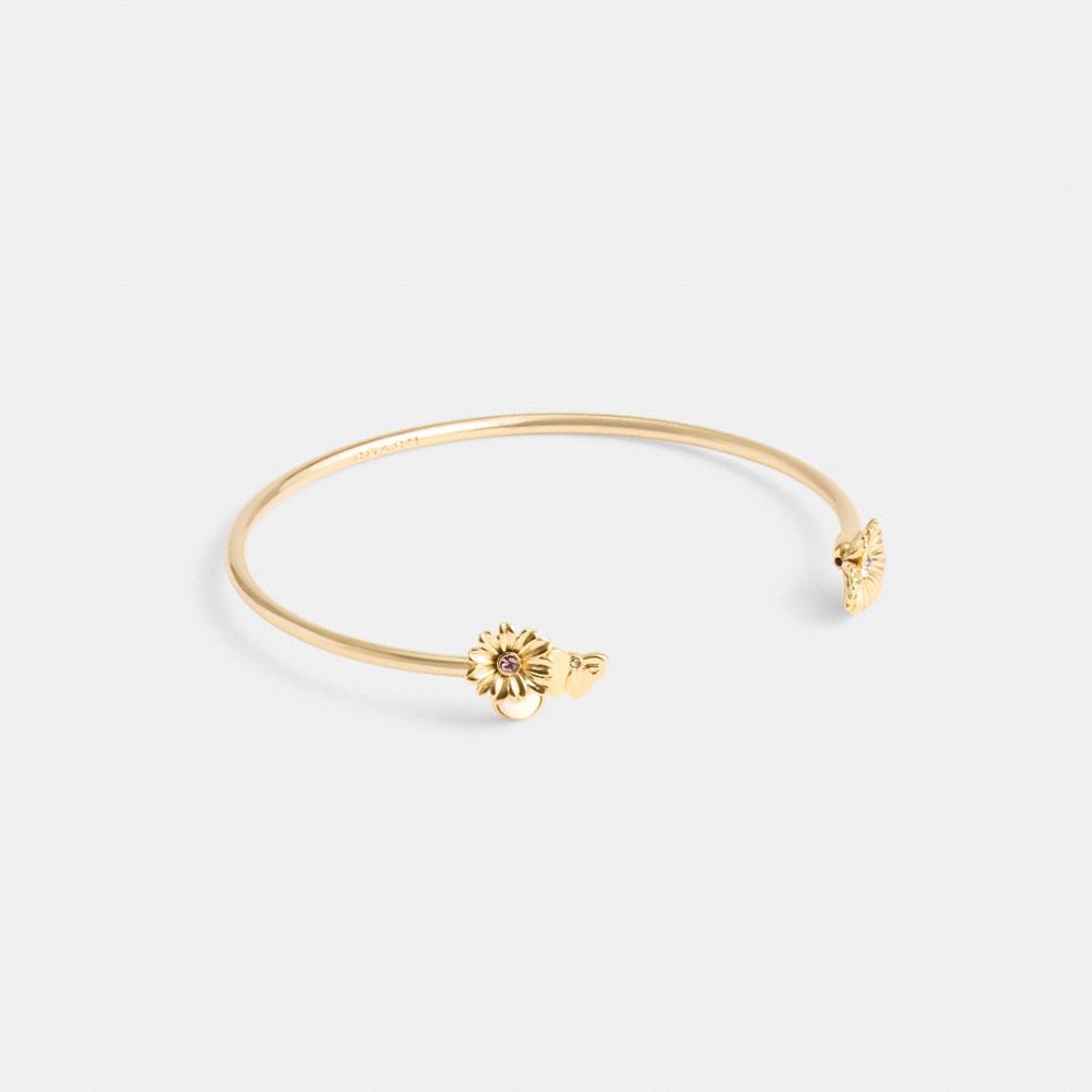 Coach Garden Charms Cuff Armbanden Dames Goud | NL_CH46099