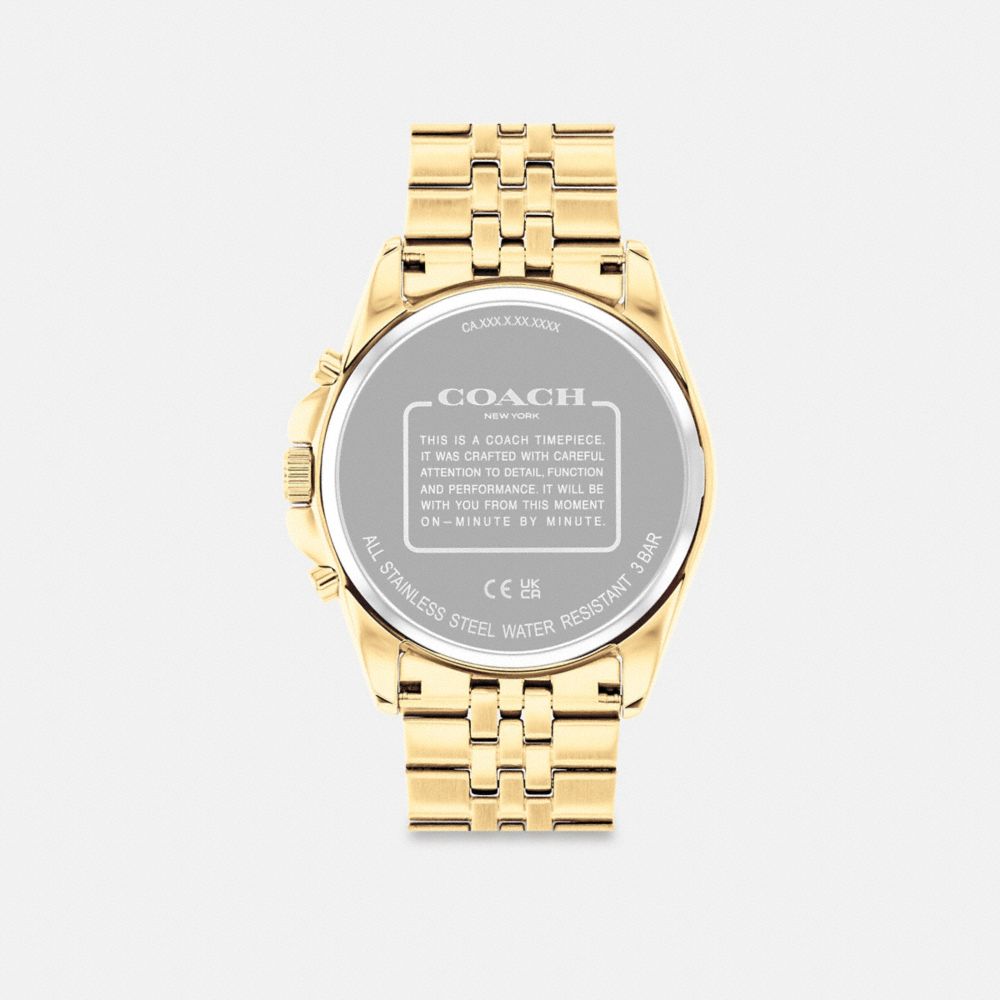 Coach Greyson 43 Mm Horloge Heren Goud | NL_CH57448