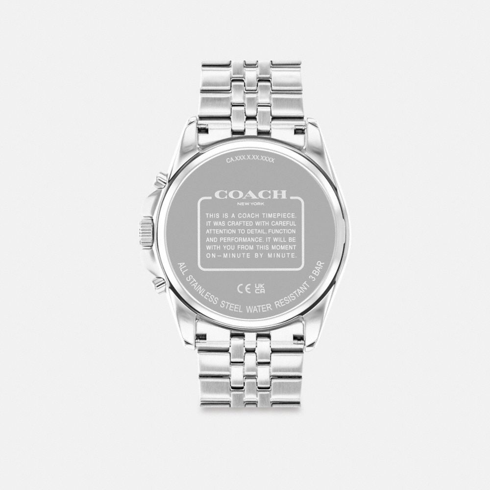 Coach Greyson 43 Mm Horloge Heren Zilver | NL_CH63399